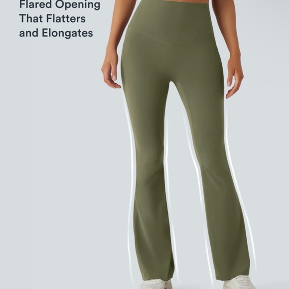 HALARA Flared Leggings - Olive XS - Picture 13 of 14